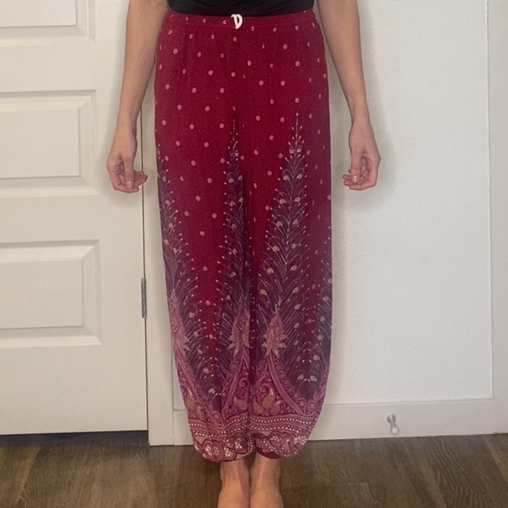 Pink Harem Pants